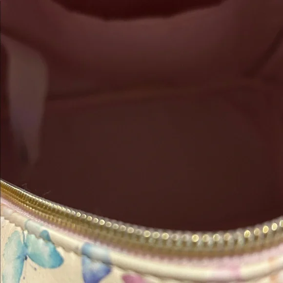 Disney Loungefly Butterfly Backpack with iridescent Pink Accents - Picture 7 of 8